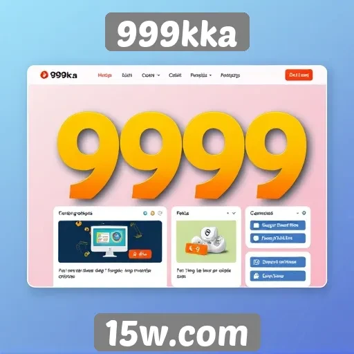 Análise da interface do usuário do site 999kka